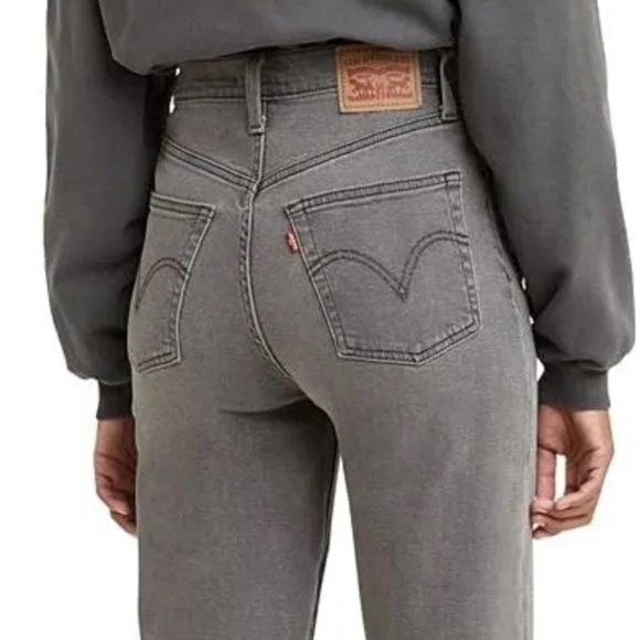 Levi’s Ribcage Straight Ankle Jeans | Size 24 | Gray | High Rise - Picture 15 of 15